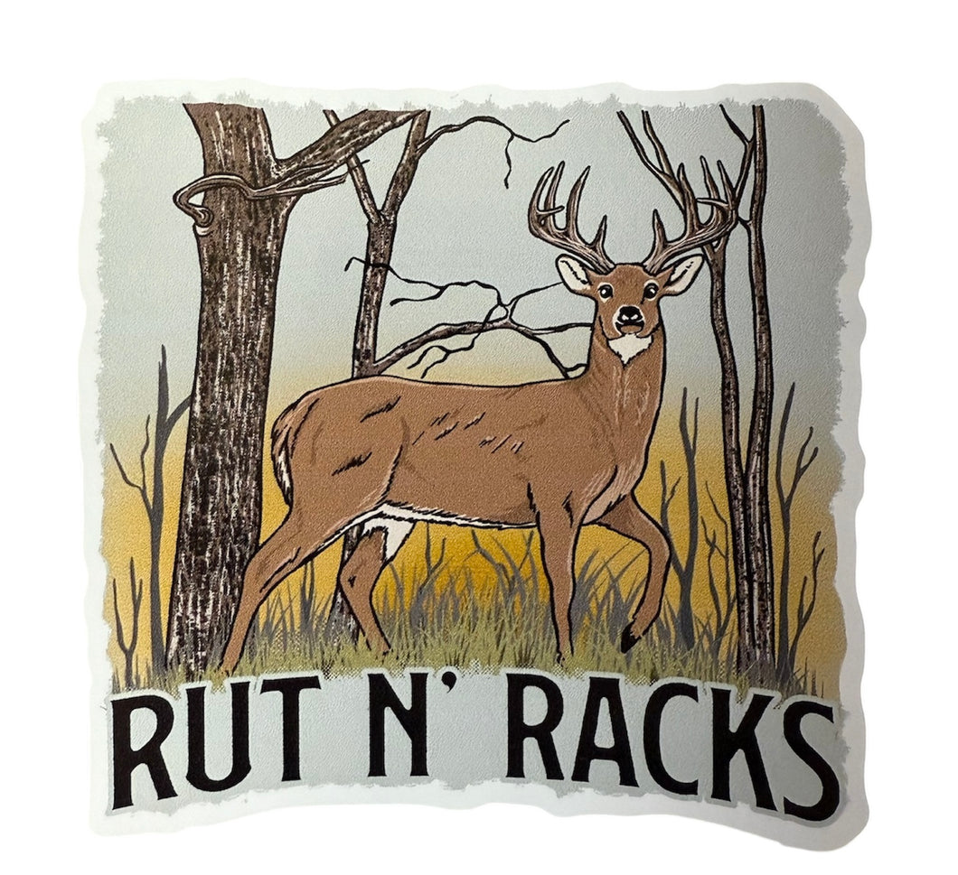 Rut N’ Racks Deer Decal