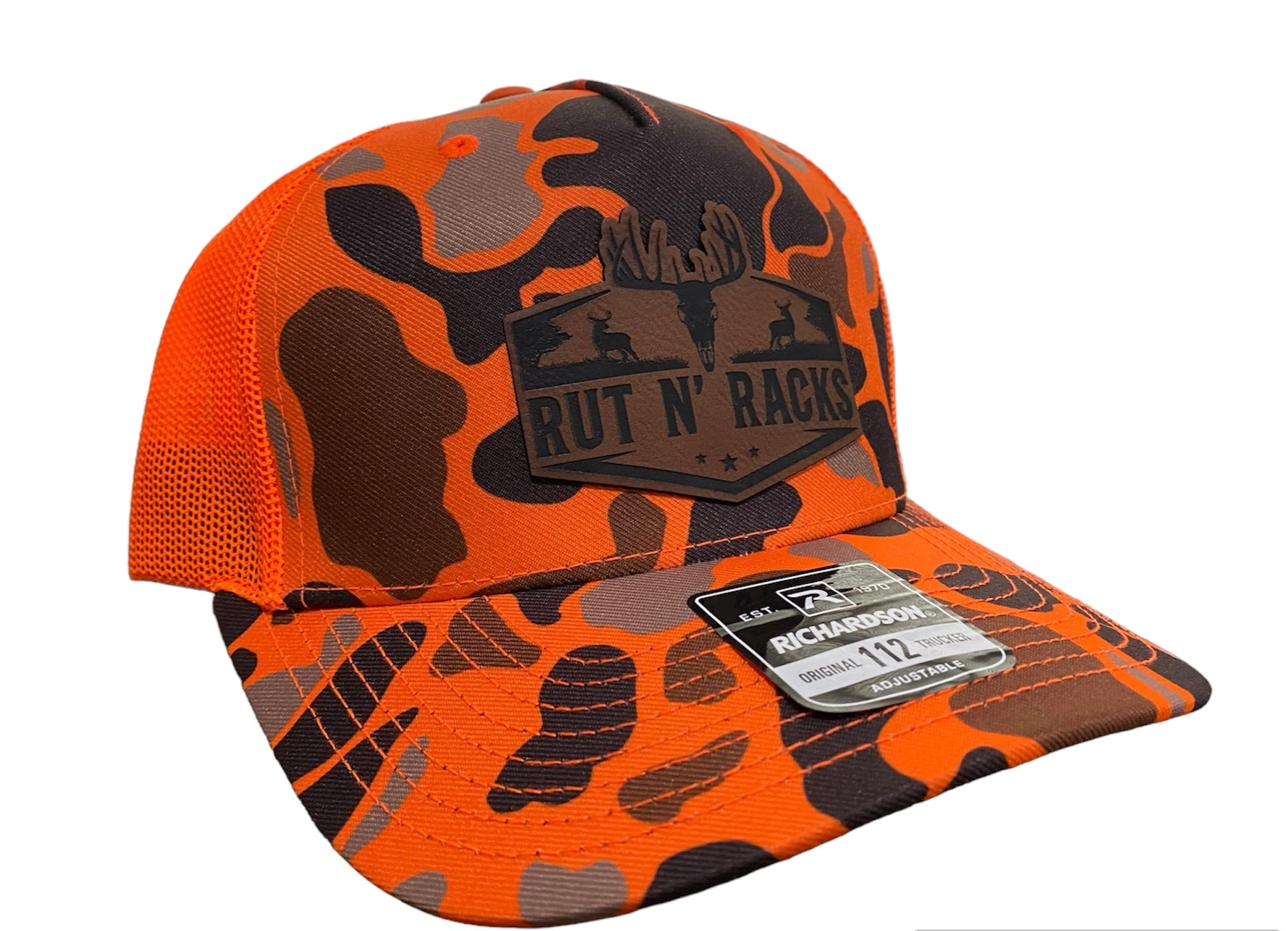 Casquette NRA-ILA (National Rifle Association) - Orange Vif - Strapback Ajustable - Occasion Très Bon état